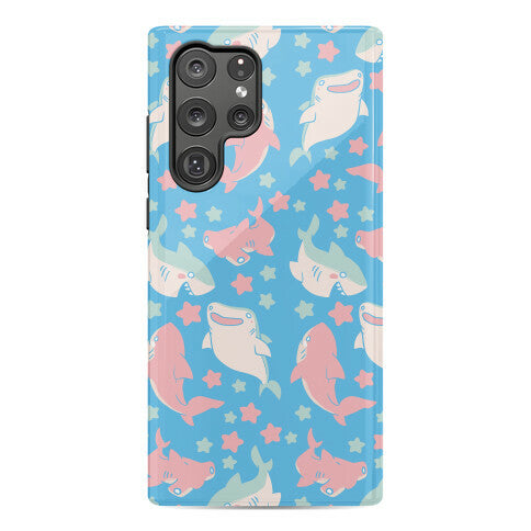 Happy Shark Pattern Phone Case